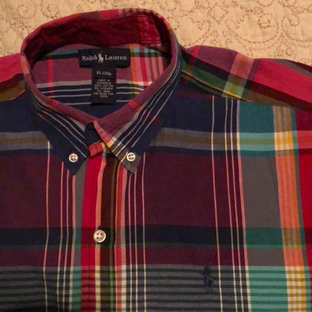 Ralph Lauren boys short sleeve dress shirt